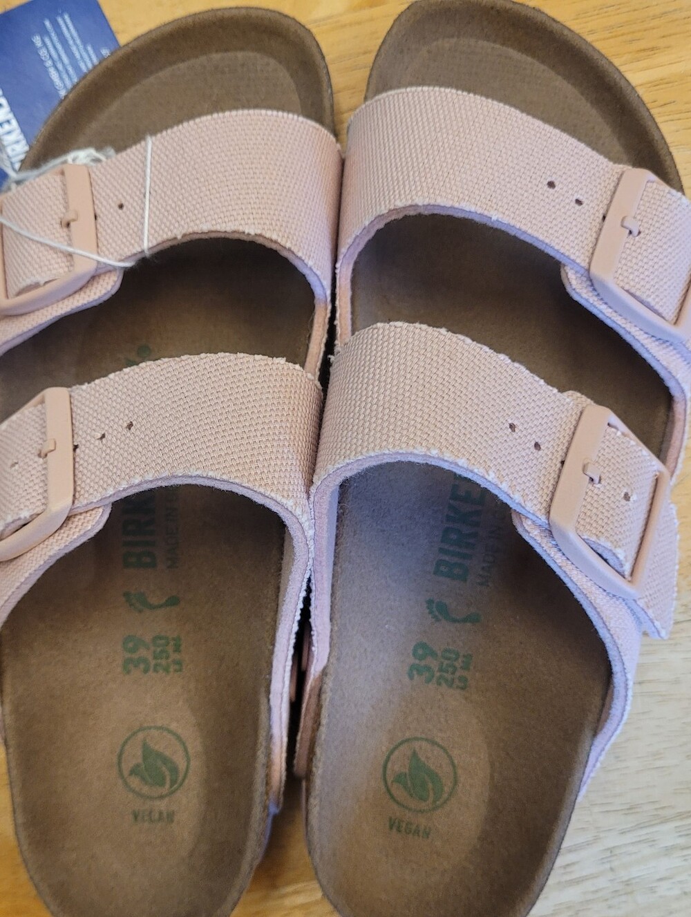 Birkenstock Arizona Vegan Pink Canvas New 39